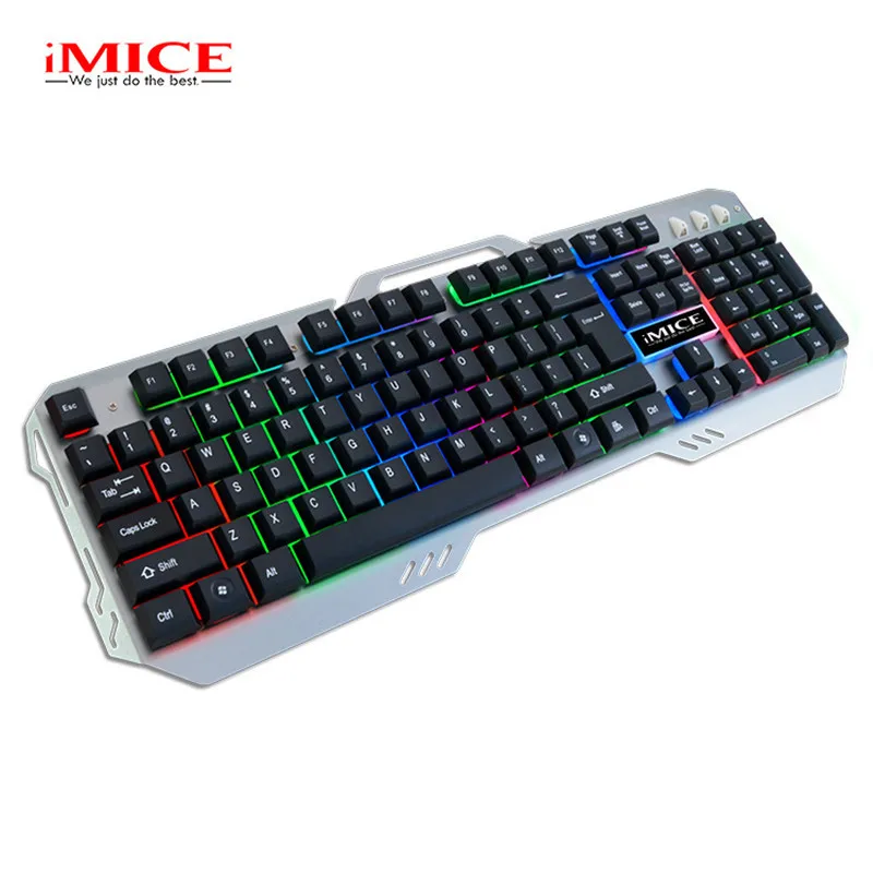 AK-500 USB Проводная игровая клавиатура с RGB подсветкой Keycaps Teclado Gamer аналогичными