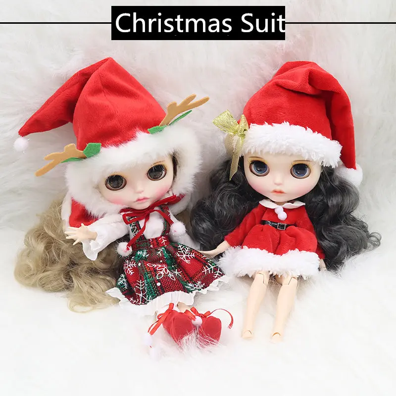 Ледяной DBS Blyth кукла ледяной bjd Рождественский костюм зимняя одежда