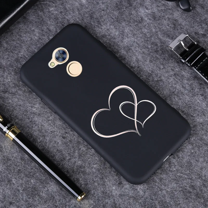 058 Чехол для huawei Honor 6A, черный матовый Мягкий силиконовый чехол-бампер из ТПУ для huawei Honor Y3 Y5 Y6 II 6X8 LITE 9 10 V10 V8 Nova с мультипликационным принтом - Цвет: 058