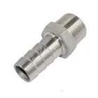 Соединитель для шланга MEGAIRON BSPT, 12 дюйма, DN15, 12 мм, из нержавеющей стали SS304