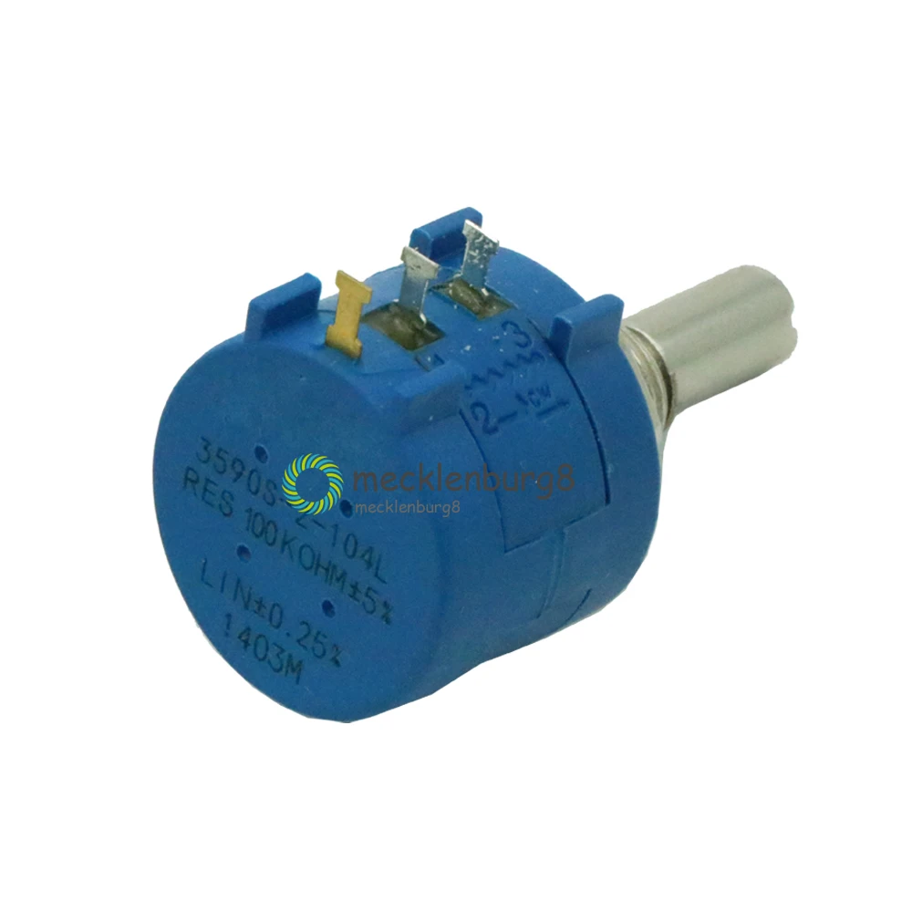 3590S-2-104L 100K Ом прецизионный потенциометр с вращающейся проволочной обмоткой 10