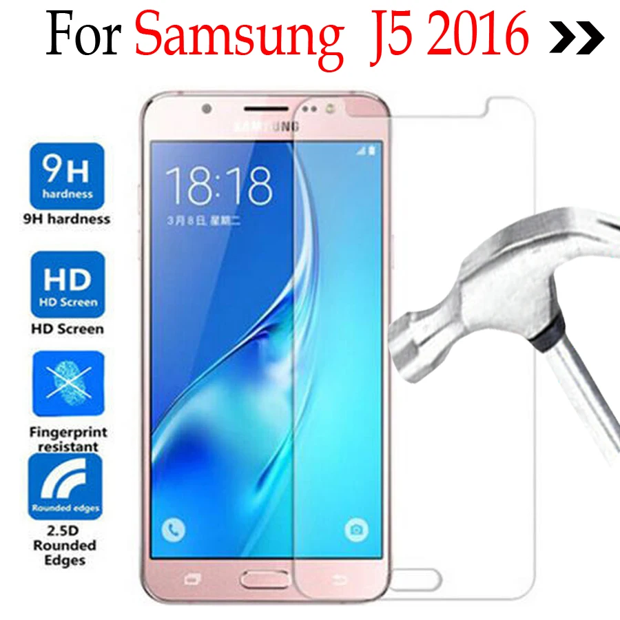 Закаленное стекло для Samsung Galaxy J5 2016 Защитная пленка J510H J510M J510F | Мобильные телефоны