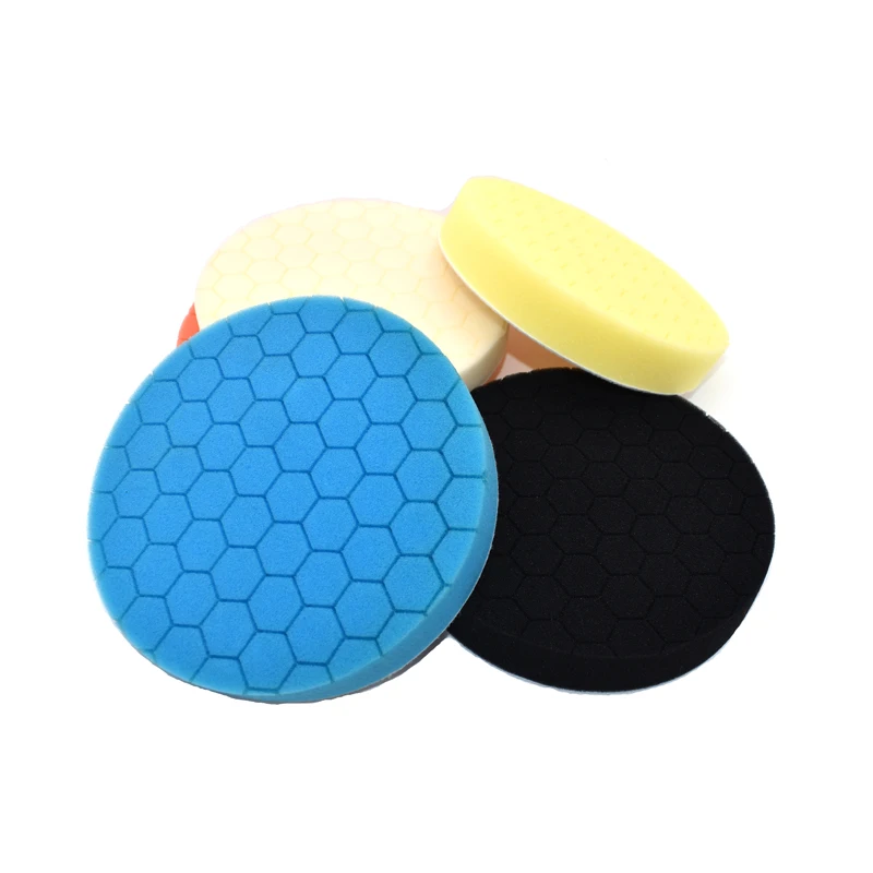 

5Pcs Car Polishing Sponge Foam Pads 3/4/5/6/7 inch Buffing Wax Polisher Set Finishing Heavy polishing Pad