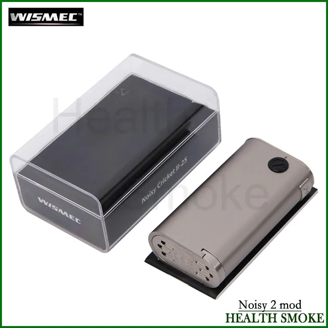 Оригинальный Wismec шумный крикет II 25 коробка мод Vape питание от двух 18650 ячеек