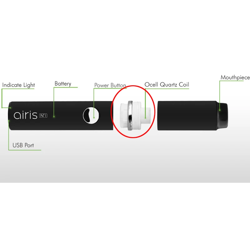 Оригинальный veeape Airis N1 Qcell кварцевая спираль для AIRISTECH испаритель комплект