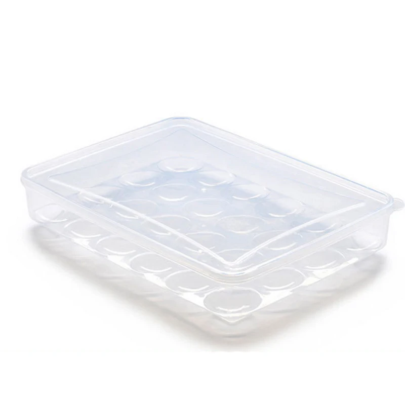 Пластиковая коробка для хранения яиц однослойная 24 Сетка кухонного холодильника