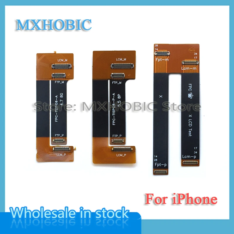 Тестер с ЖК дисплеем гибкий кабель для iPhone 5 5S 5C 6 6S 7 8 Plus X|Шлейфы мобильных