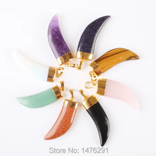 44x14 мм Новый смешанный камень Howlite тигровый глаз лазурит оникс Нож Форма бисер