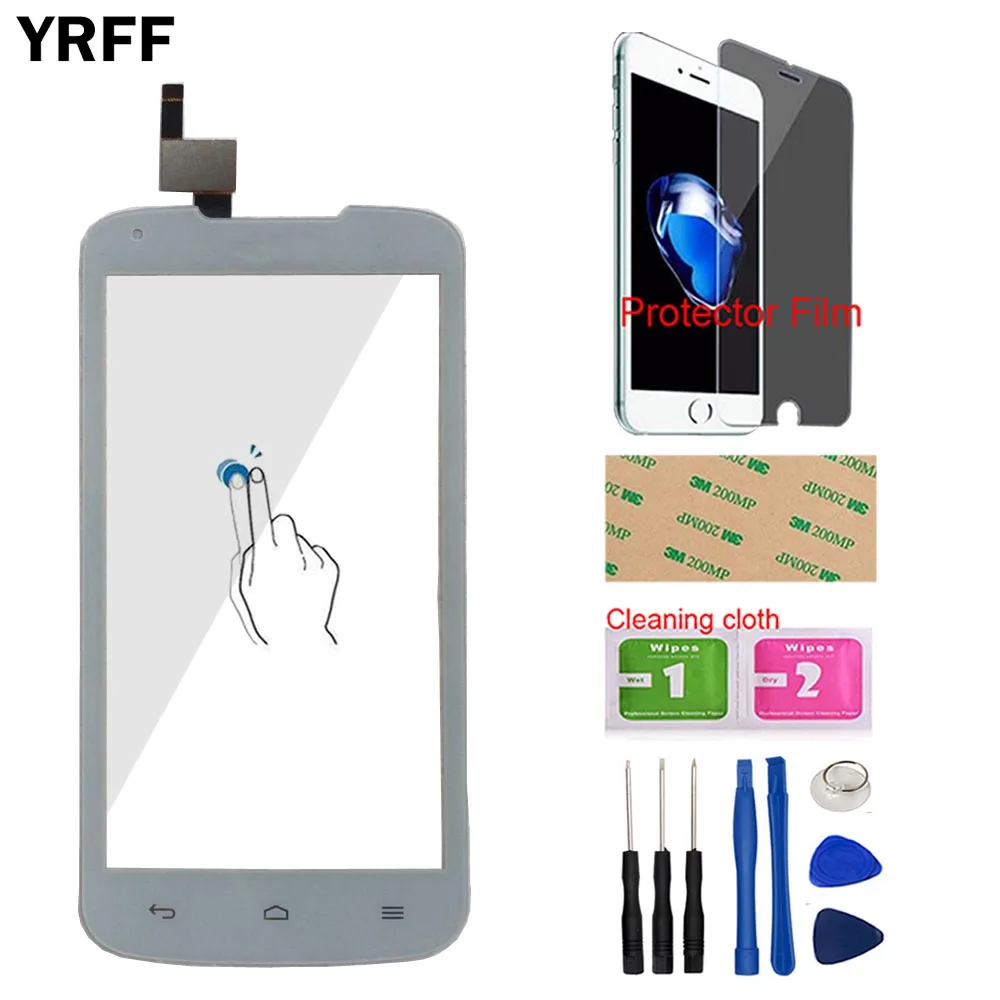 White With Tools 4," мобильный сенсорный экран панель для huawei Ascend Y540 сенсорный экран дигитайзер Переднее стекло сенсор панельные инструменты+ защитная пленка - Цвет: White With Tools