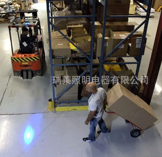 1 шт. 20 Вт светодиодные лампы для вилочных погрузчиков синий сигнальная лампа