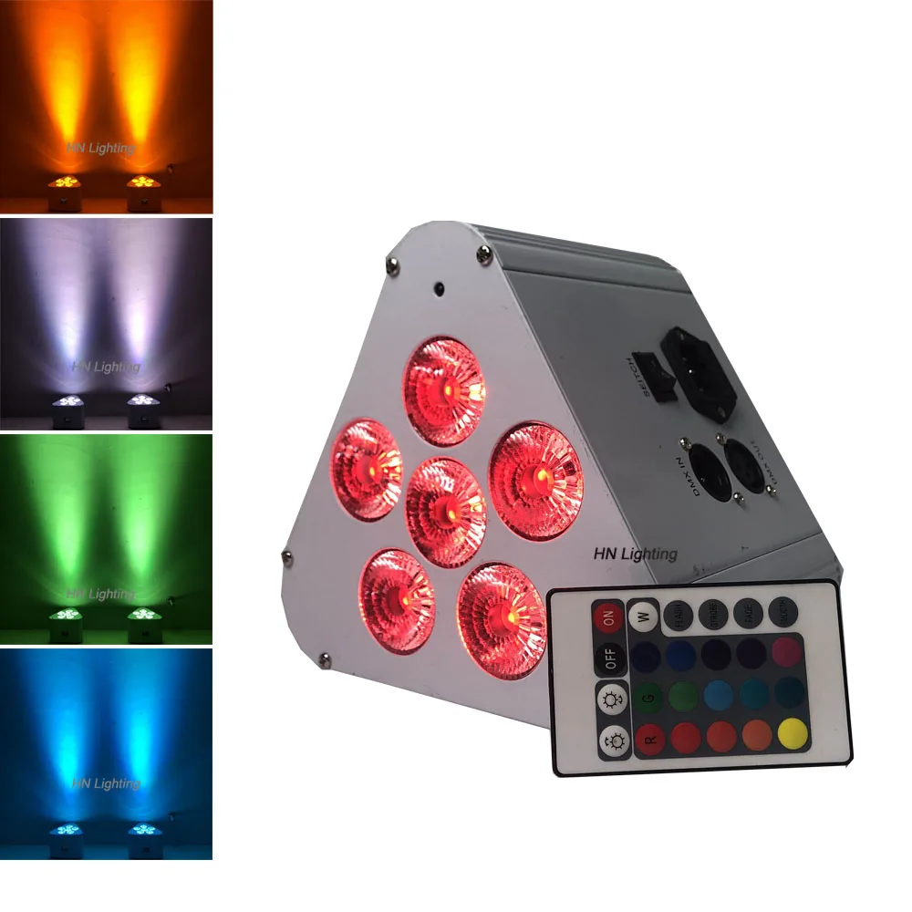 Новый 6x18 Вт RGBWA + УФ светодиодный аккумулятор и беспроводный Par can uplight пульт