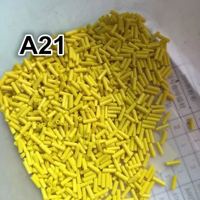 Лидер продаж 2015 бусины из чешского стекла с серебряным сердечником 2*6 мм 60 г/1440 шт.