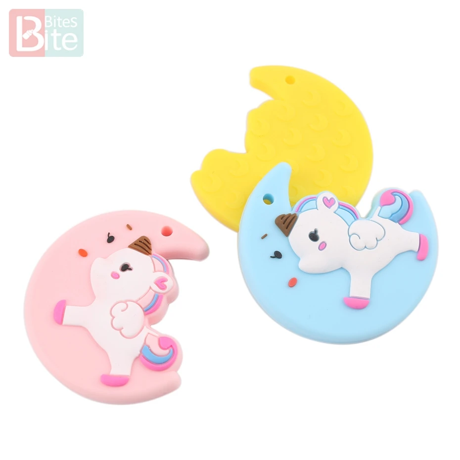 1 шт. силиконовый Прорезыватель для зубов Единорог сделай сам | Мать и ребенок