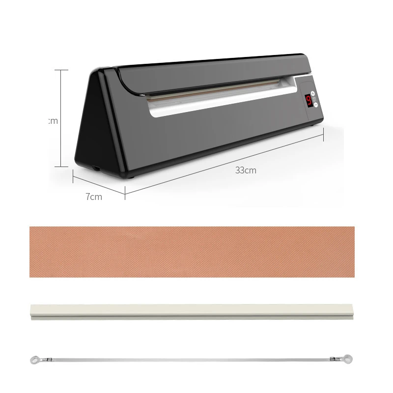 OLOEY 220V Plastic Sealer Sealing Machine bags Hand Pressure Packaging Machine for Home Kitchen 33*9*7cm