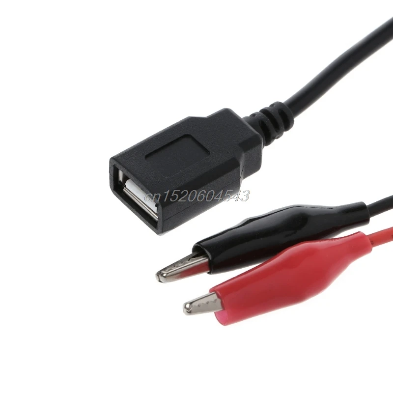 1 шт. медные зажимы для аллигатора с проводом женский USB разъем Тестовые провода