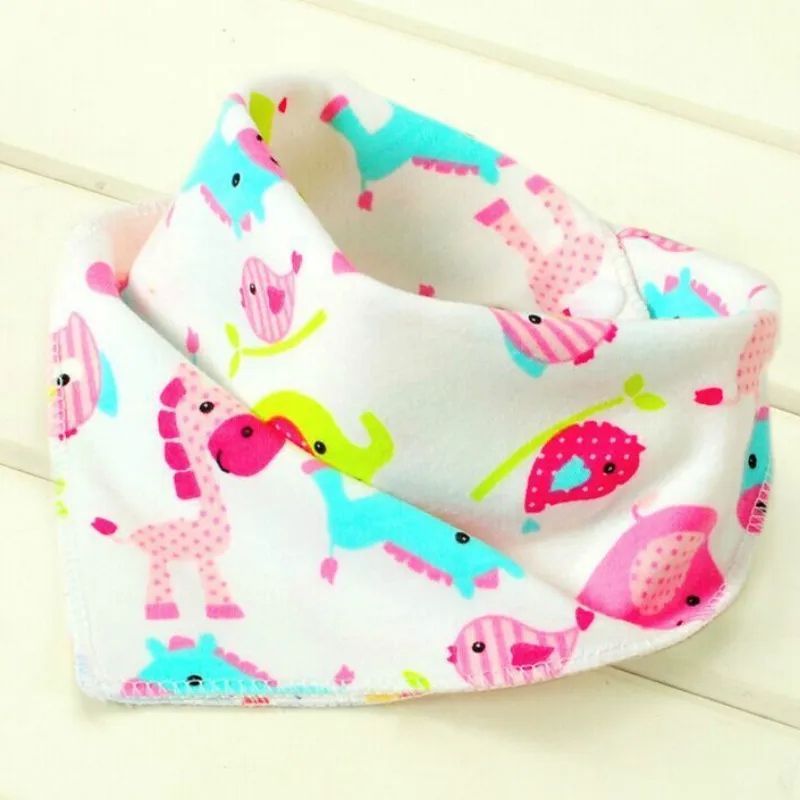 3pcs/lot Organic Cotton Double Layers Kids Baby Bibs Towel Bandanas Triangle Burp Saliva Infant Toddler Bandana Scarf TRK0003 | Детская
