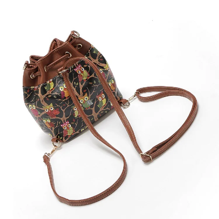 THREEPEAS мини Для женщин сумка мешок из искусственной кожи мультфильм печати