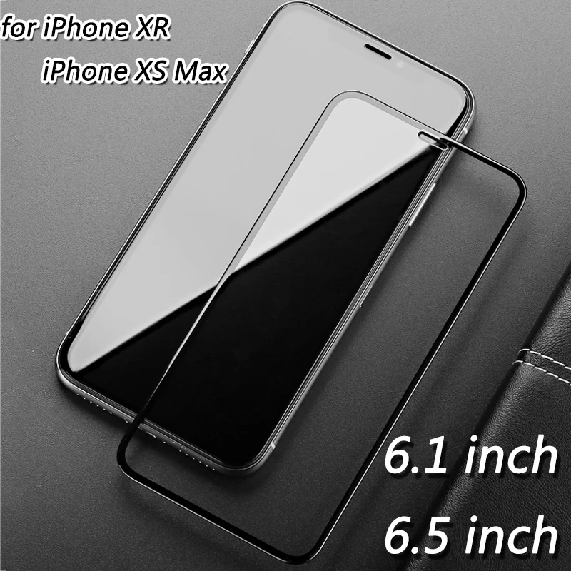 5D Tempered Glass for iPhone XS MAX 6.5Inch Screen Protector Full Cover Protective X XR | Мобильные телефоны и аксессуары