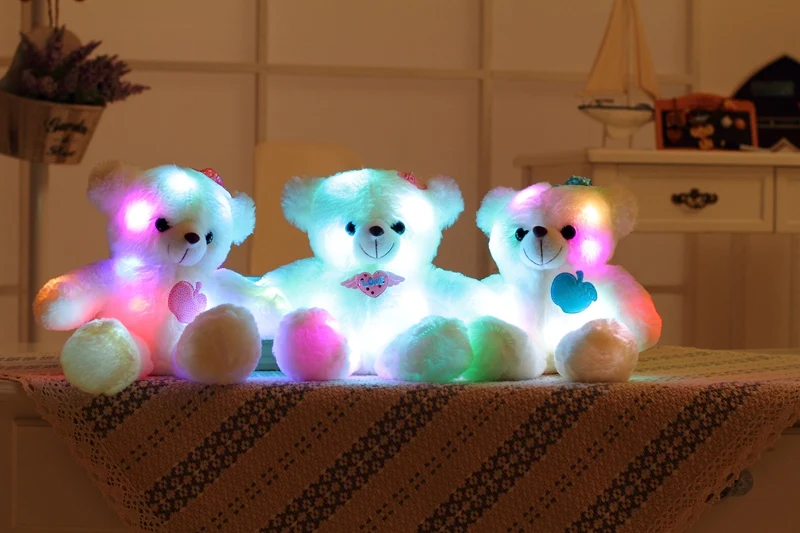 Прямая поставка высокое качество светодиодный ночник светящийся мишка милый