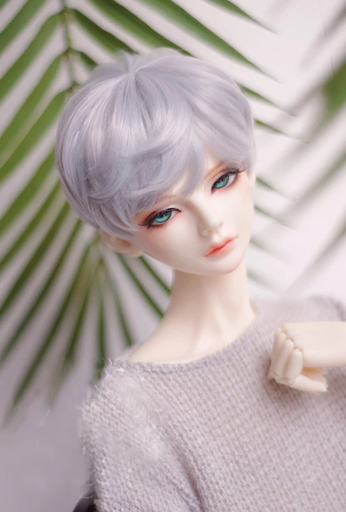 Парики для кукол BJD фиолетовые серые короткие волосы парики 1/3 1/4 1/6 1/8 DD SD MSD YOSD из