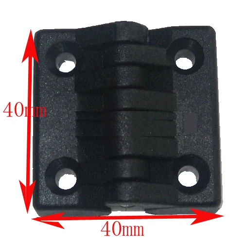 nylon Closet Cabinet Door Butt Hinge Black 40*40mm hinge for co2 laser engraving and cutting machine | Обустройство дома