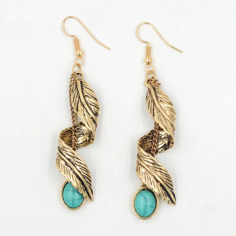 Женские длинные серьги подвески в богемном стиле|earring supplies|silver triangle earringssilver sapphire