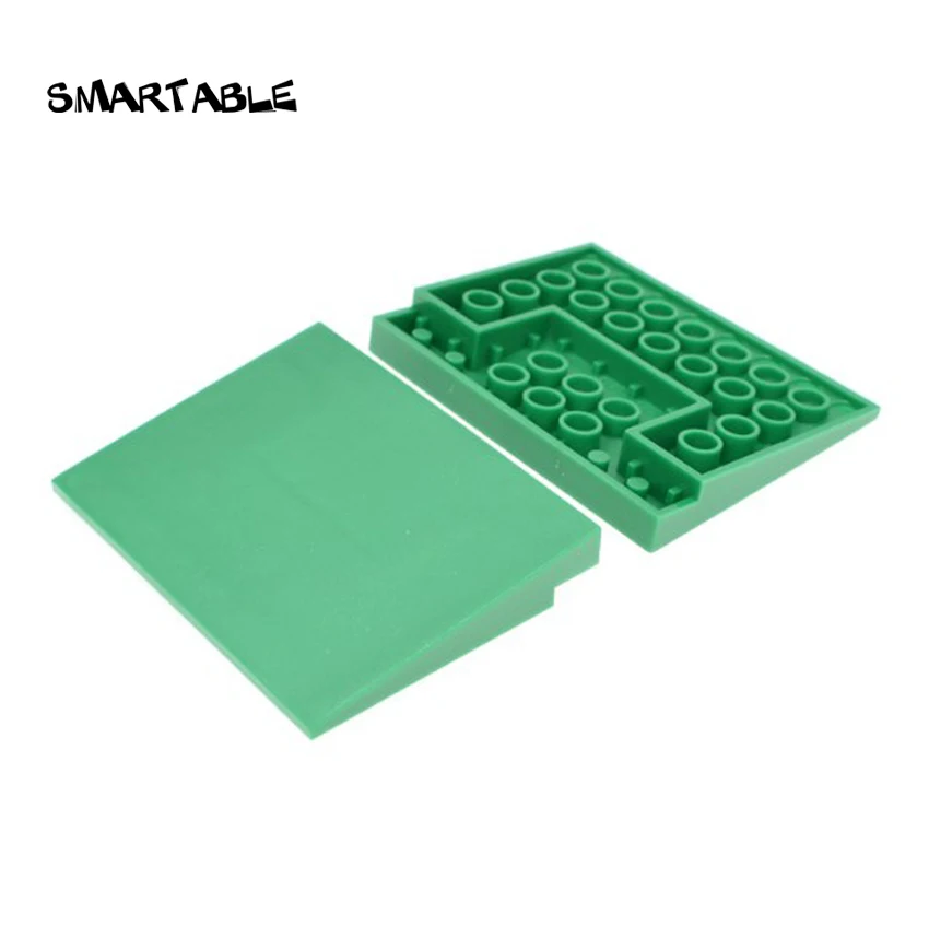 Smartable наклон 6x8 строительные блоки MOC детали DIY обучающие игрушки набор для крыши