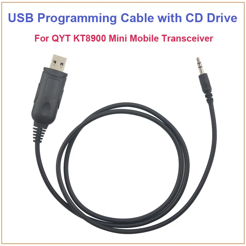 Бесплатная доставка QYT KT-8900 KT8900 KT-UV980 USB Кабель для программирования с CD-приводом