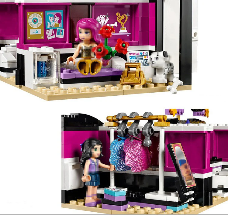 Совместимые с lego 41104 модели Строительство Игрушка 10404 282 шт. подруг поп звезда