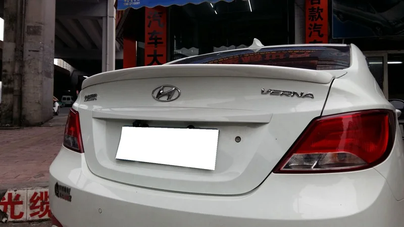 Используется для hyundai verna спойлер accent 2011-2015 verna/accent без краски задний багажник