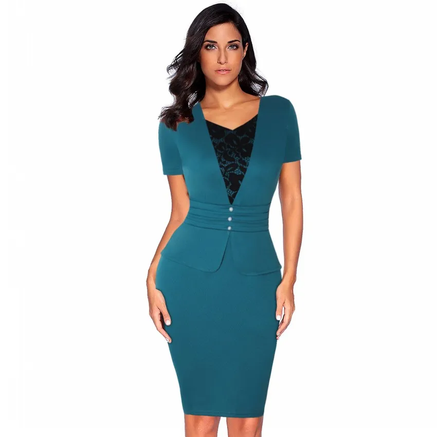 Летняя цельная искусственная куртка Vestido короткое элегантное кружевное платье для работы офисное облегающее женское короткий рукав облегающий платье