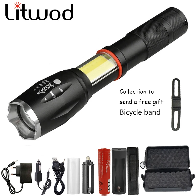 Z30 1005A Многофункциональный светодиодный фонарь 5000лм CREE XM-L2 U3 фонарь скрытый COB дизайн фонарик хвост супер магнит дизайн