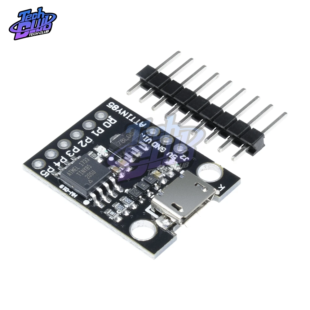 ATtiny ATtiny85 Digispark Kickstarter Micro USB Development Board Module for Arduino IIC I2C TWI SPI Low Power Microcontroller |