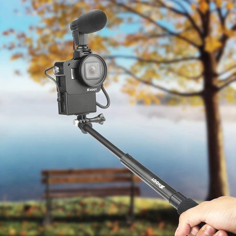 Защитный чехол -клетка для GoPro Hero 7 6 5 с черным креплением микрофона корпуса