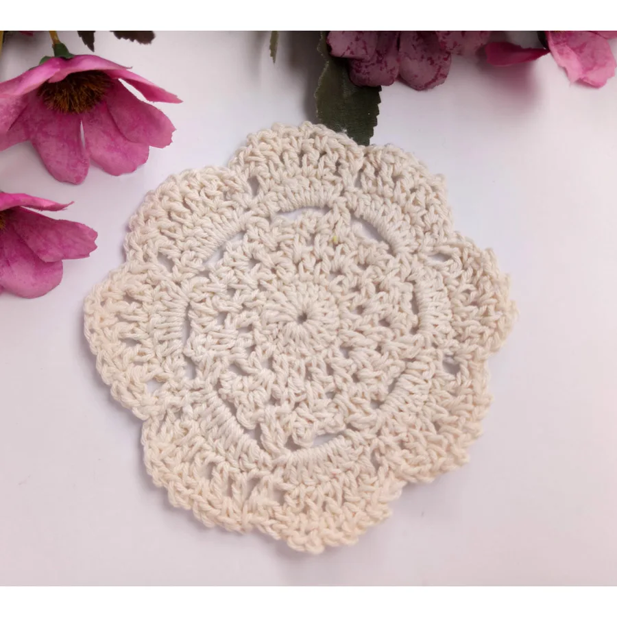 50pcs/lot Handmade Crochet Multi-Color 10cm Colorful flower Placemat Vintage Look Crocheted Doilies For Wedding Gift Free Ship | Дом и сад