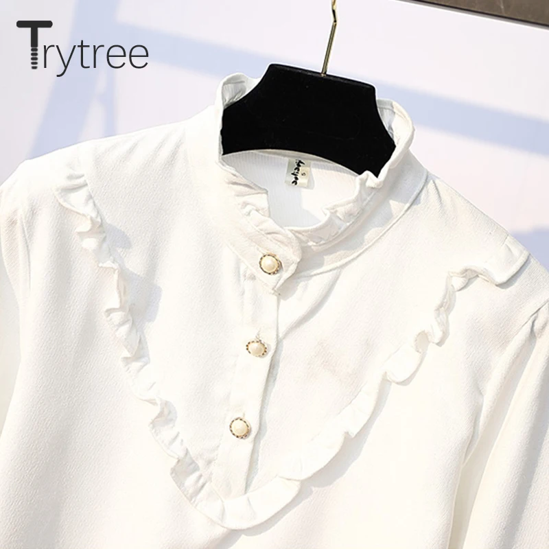 Trytree/осенний женский костюм из двух предметов однотонный Повседневный Топ