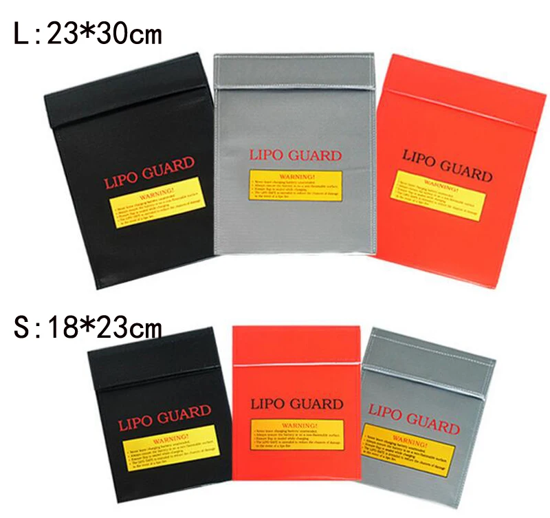

Battery Protection Bag Lithium Battery Explosion-proof Bag 230mm x 300mm and 180mm x 230mm