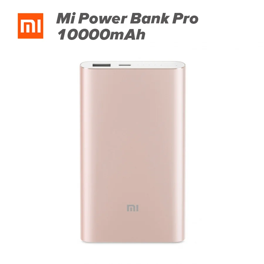 Оригинал в наличии Xiaomi Power Bank 10000 мАч Pro Quick Charge внешний USB Универсальное зарядное