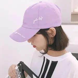 Summer Womens Baseball Hats Korean Ulzzang Harajuku Embroidery Fresh Letters Purple Snapback Cap Girls Casual Lovely Sun Hat Summer Womens Baseball Hats Korean Ulzzang Harajuku Embroidery Fresh Letters Purple Snapback Cap Girls Casual Lovely Sun Hat