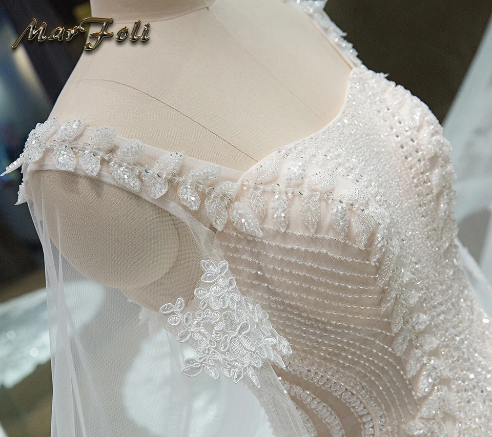 Новый модный элегантный Кристальный Бисероплетение Свадебные платья Принцесса