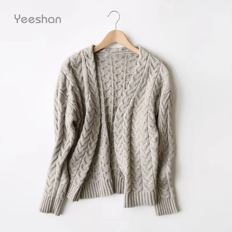 Женские кардиганы с длинным рукавом Yeeshan повседневные кашемировые роскошного