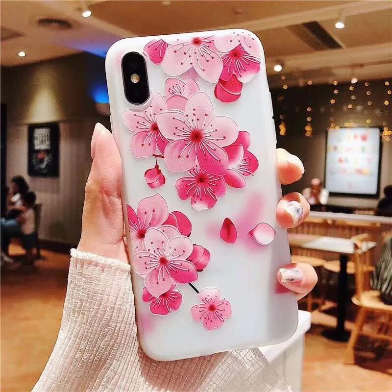 Новый 3D цветок мягкий TPU чехол для samsung Note9 S9 S10 S8 плюс J7 J8 J2 J2pro J4 J6 J6plus 2018 J2prime J5prime