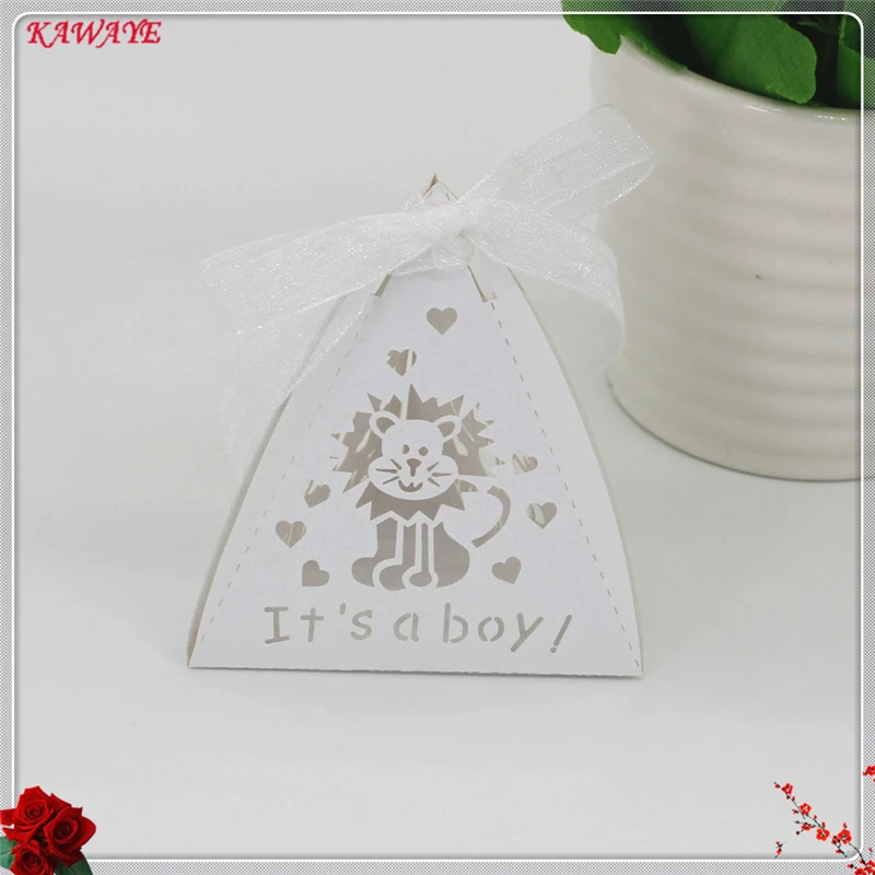 50Pcs Cartoon Lion Paper Candy Box Laser Cutting Gift Boxes For Festival Decoration Party Supplies Favor 5ZXT12 | Дом и сад