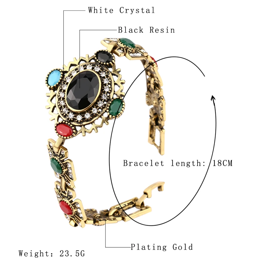 Уникальные индийские ювелирные изделия богемный браслет золотой цвет мозаика