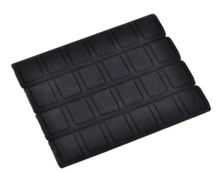 

4 pieces Tactical KeyMod Rubber soft Rail Cover Quad Keymod Rail Panels 6.2 inch Rail Cover for KeyMod Handguard Rail