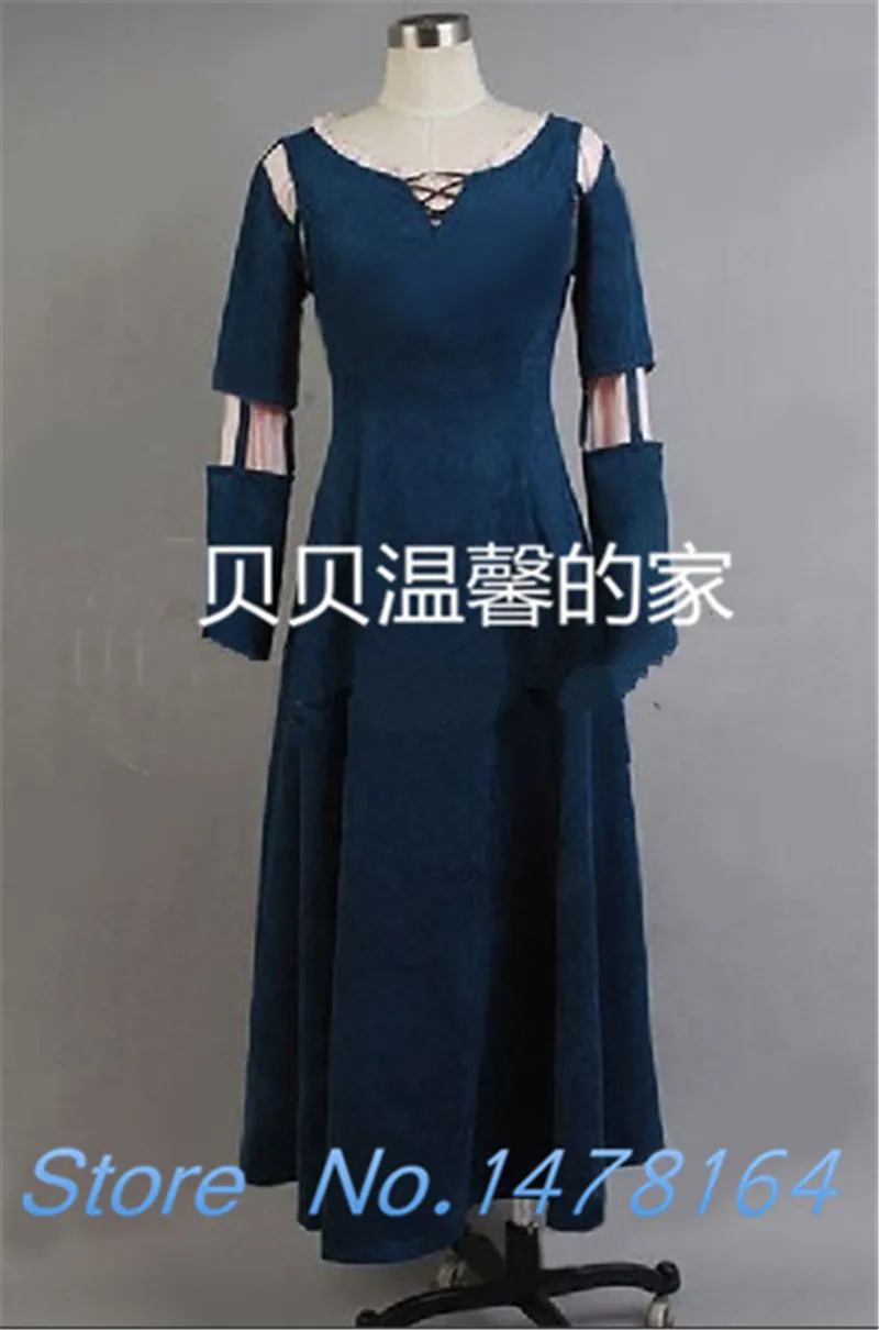 Новый фильм смелая Мерида взрослый Женский костюм платье принцессы женская