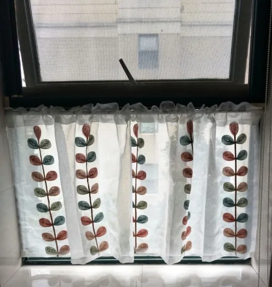 Индивидуальные маленькие кофейные занавески для кухни полуоконные деревенские