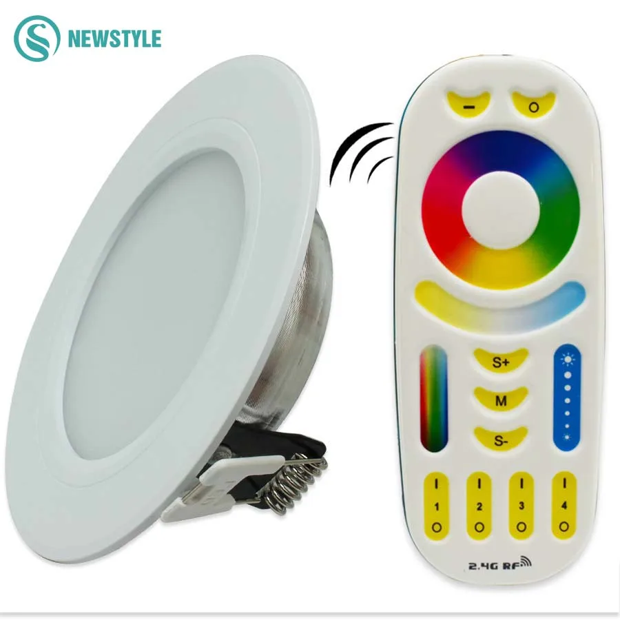 6 W 2 4G Milight led панели для потолка вниз свет Регулируемый цвет света цветовая
