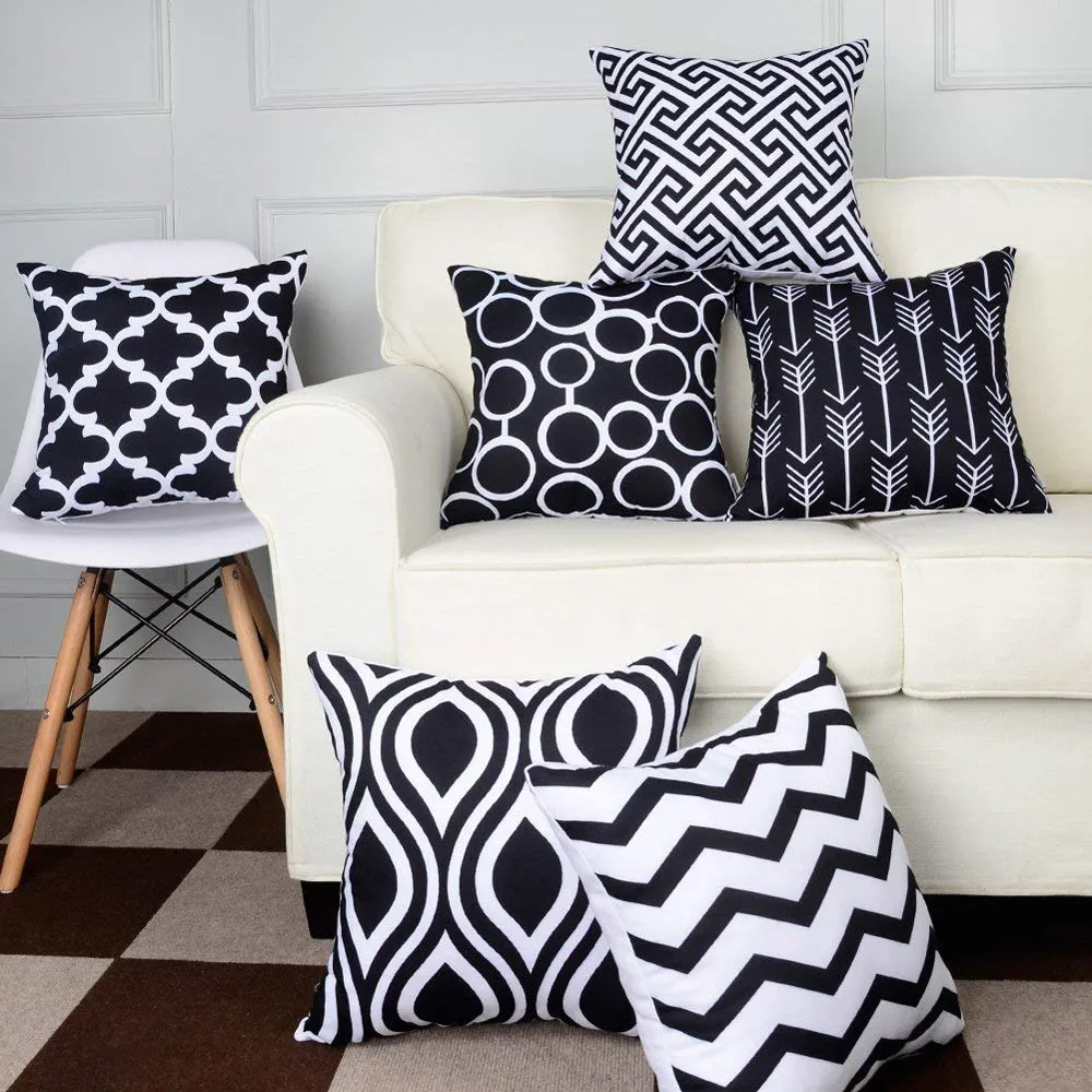 6 шт./компл. домашняя декоративная наволочка из хлопка и льна диванная подушка