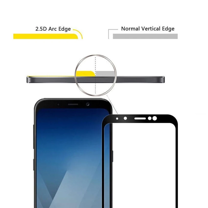 3D полное покрытие Закаленное стекло Защитная пленка для экрана Samsung Galaxy